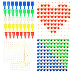 edxeducation Pegs and Peg Board Set - 1,000 Pegs + 5 Boards - Classroom, Occupational Therapy Resource - Fine Motor Skills Toy for Kids