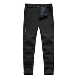 Rdruko Men's Snow Pants Waterproof Insulated Winter Hiking Pants Snowboard Fleece Lined Softshell Ski Pants