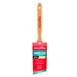 Wooster Brush 4410-2 1/2 Chinex FTP Angle Sash Paintbrush, 2-1/2 Inch , White