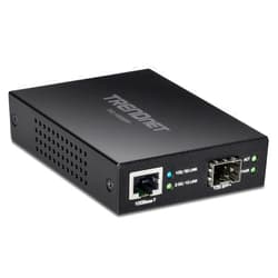 TRENDnet 10GBASE-T to SFP+ Fiber Media Converter, TFC-10GSFP, 1 x 10G RJ-45 Port, 1 x 10Gbps SFP+ Slot, SFP+ to 10G RJ-45, Power Adapter Included