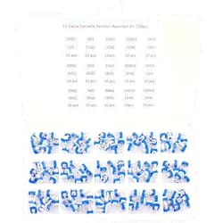 Zovfam 150 Pcs 15 Value 100 ohm- 2M ohm Trimpot Variable Resistor 6mm Potentiometer Assortment Kit