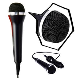Mcbazel Gam3Gear Universal USB Audio Wired Karaoke Micrphone Mic for PS4 Slim/Pro/PS3/Xbox One/S/Xbox 360/Wii/Switch/PC