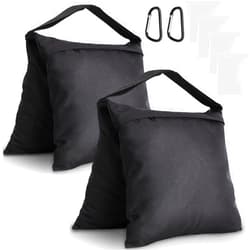 Aimosen 2 Packs Sandbags Weight Bags for Light Stand Photography Video Support, Heavy Duty Saddlebags for Backdrop Stand, Photo Tripod, Outdoor Canopy, Pop up Tent, Umbrella Base, Fishing Chair, Wedding Shed