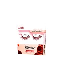 KISS True Volume Multi-Layered False Eyelashes with Tapered End Technology, 100% Natural Hair, Cruelty Free, Reusable, Contact Lens Friendly, “Ritzy”, 1 Pair 1 Pair (Pack of 1)