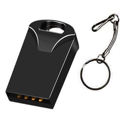 Kingdowin Mini 8GB USB Flash Drives Memory Sticks Thumb Drive Pen Drives with OTG & Type-C Transformer (Black)