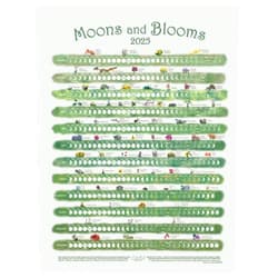 Celestial Products Lunar Calendar 2025, Moons, Blooms