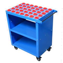 Generic Super Scoot CNC Tool Cart | Mobile Storage for CAT, BT, DV, ISO, HSK, and CAPTO CNC Holders (CAPTO C6)