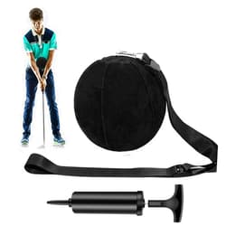 montela golf Training Ball,Golf Smart Ball Golf Training Aid Inflatable Swing Training Ball with Inflator Pump and Adjustable Lanyard,Assist Golf Swing Trainer Golf Swing Assistant for Beginner