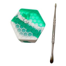 Gentcy Silicone Gentcy 26ml 3pcs White Hexagon Silicone Container Jar New Honeybee Silicone Jar