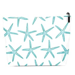 Zcyxuuw Waterproof Makeup Bag Cosmetic Travel Toiletry Bag for Women Beach Bag Beach Gifts Starfish Whale Shell Decor Ocean Sea Animals Print Birthday Gift Ideas for Women Girls Best Friends