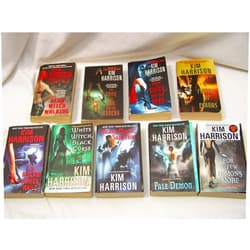 By Kim Harrison (Author) The Hallow Series Set of Nine: Dead Witch, The Good Bad Undead, Every Which Way, Fistful of Charms, For a Few Demons, The Outlaw Demon, White Witch Black Curse, Black Magic Sanction, Pale Demon