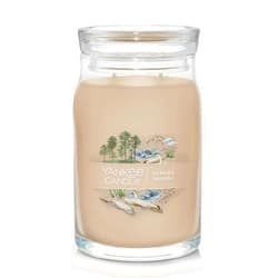 Yankee Candle Seaside Woods Scented, Signature 20oz Large Jar 2-Wick Candle, Over 60 Hours of Burn Time