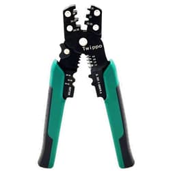 Twippo Crimping Tool, Wire Crimper Tool with Stripper Cutter, Crimping Pliers for Open Barrel Terminals and Heat Shrink Connectors, Crimping for 26-10 AWG, Stripping for 22-16 AWG