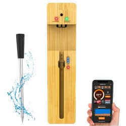 Anweller 600FT Wireless Meat Thermometer, Smart Bluetooth Meat Probe, Digital Meat Thermometer for Oven, Grill, Smoker, BBQ, Kitchen, Cooking