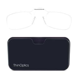 ThinOptics Universal Pod Case + Rectangular Reading Glasses