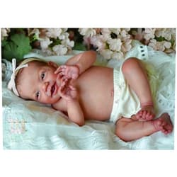 Anano Reborn Full Silicone Baby Doll Girl Realistic 20