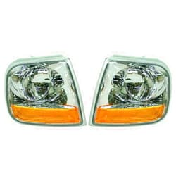 CarLights360 For Ford F-150 Signal Corner Light 2001 2002 2003 Pair Driver and Passenger Side Replaces FO2520170 + FO2521170