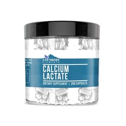 Earthborn Elements Calcium Lactate (200 Capsules) Calcium Supplement