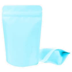 UCOFFEE 100 Pieces Mylar Bags - 4x6 Inches Mylar Food Storage Bags Resealable Foil Pouch Bags Stand Up Ziplock Bag Bulk Food Storage Bag (Blue)