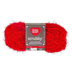 RED HEART Scrubby E833 Yarn, Cherry