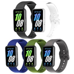 Wizvv 5 Pack Silicone Band Compatible with Samsung Galaxy Fit 3, Soft Adjustable Sport Breathable Replacement Watch Strap Loop for Galaxy Fit 3 SM-R390 Smartwatch Accessories