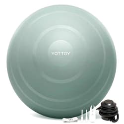 YOTTOY Anti-Burst Exercise Ball for Working Out, Yoga & Pregnancy, Extra Thick Workout Ball for Physical Therapy & Fitness