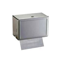 Bobrick B-263 Stainless Steel Surface-Mounted Paper Towel Dispenser, Single Fold