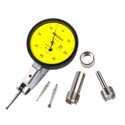Mitutoyo 513-404-10A DIAL TI, MID, STD 0.8 mm, 3 μm Accuracy, 0.01 mm, Yellow