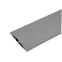 Wiremold C2G Wiremold Floor Cord Management Kit, Corduct, Cord Protector, Wire Organizer and Hider, Rubber Cable Cover and Concealer, Gray, 5 Feet, CDG-5