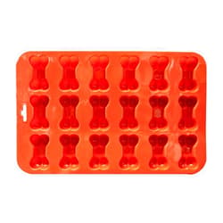 POPBLOSSOM Mini Bone Silicone Baking Pan flexible Mold Ice Tray Dog Puppy Treat Cookie Pet