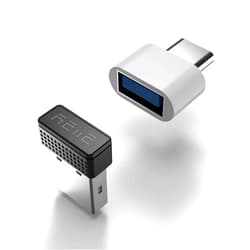 Reiie Mouse Jiggler,Undetectable Mouse Mover Device USB Port with Type-C Adapter,Simulate Movement,Driver-Free,Plug&Play
