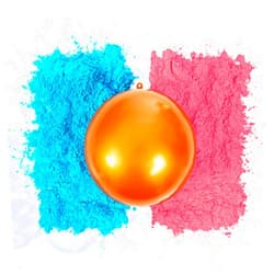 Ultimate Party Supplies Gender Reveal Large Golden Ball | Blue and Pink Powder Kit | Gender Reveal Party Supplies