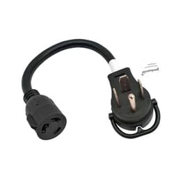 Parkworld 60783 Welder Adapter Cord Welder NEMA 14-60P to L6-30R Generator 3 Prong Locking Female, 30AMP, 250 Volt, 1.5FT