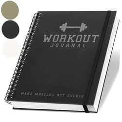 ZICOTO The Ultimate Fitness Journal for Tracking and Crushing Your Gym Goals - Detailed Workout Planner & Log Book For Men and Women - Great Gym Accessories With Calendar, Nutrition & Progress Tracker