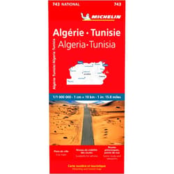 French Edition Carte Nationale Algérie, Tunisie / Algeria, Tunisia