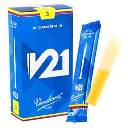 Vandoren CR803 Bb Clarinet V21 Reeds Strength 3; Box of 10