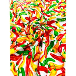 New Creations Fabric & Foam Inc, Pepper Vegetable Poly Cotton, 58