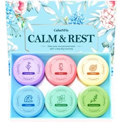 CalmNFiz 6 Pack Shower Steamers, Bath Bombs with Individually Wrapped, Variety Shower Tablets for Her, Birthday Presents for Men and Women Who Have Everything(6 Scents)
