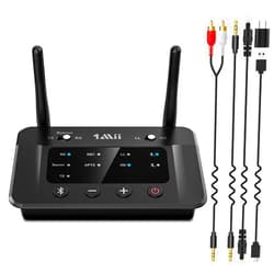 1Mii B03 Bluetooth 5.3 Transmitter Receiver for TV Home Stereo BT Headphones, aptX Low Latency & HD Bluetooth Audio Adapter, Splitter for Wired & Wireless, Optical RCA AUX 3.5mm Inputs/Outputs
