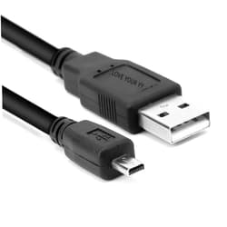 Love your yy Replacement USB PC Camera Data Charging Cable Cord for Panasonic Lumix Camera DMC-ZS25 DMC-TZ35 DMC G7 ZS40 ZS50 SZ3 FT20 FS20 FX3 FX30 FX33 FX35 TZ8 TZ11 TZ15 FX80 FX9 FX90 FZ1 TZ24 & More (Black)