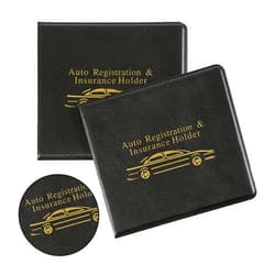 Luminuti 1 Pack 2 Pcs Black Registration And Insurance Holder, Insurance Card Holder For Car Fits For Men & Women Car Insurance Holder For Car, Truck, Motorcycle, Trailer Or Boat