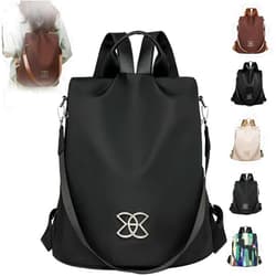 Generic Anti-Theft Large Capacity Backpack, Anti-Theft Multi-Purpose Large Capacity Oxford Cloth Lightweight Shoulder Bag, Bishe Bag (Black)