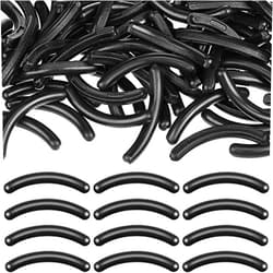 Mudder 80 Pieces Eyelash Curler Refills Pads Soft Curler Replacement Refills Pads for Universal Eyelash Curler (Black)