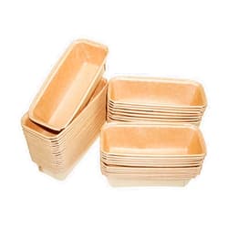 Lxmxgk 50PCS Paper Loaf Pan, Rectangle Loaf Pans, Disposable Baking Loft Mold, Kraft Bread Loaf Pan, Disposable Paper Baking Loft Pans, Microwave Oven Freezer Safe (Medium)