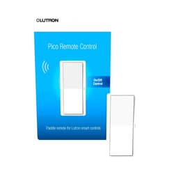 Lutron Paddle Pico Remote for Caseta Smart Dimmers/Switches, On/Off Control, for Table Top or Wallmount Use, PJ2-P2B-GWH, White