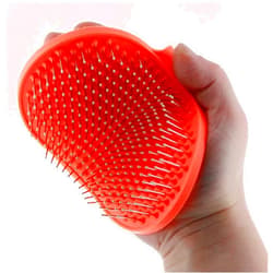 Raw Paws Grooming Brush, 1 ct - Hand-Held Rubber Tipped Pin Brush for Dogs & Cats - Dog Pin Brush - Dog Brush for Shedding - Bath Brush for Dogs with Short Hair & Long Hair - Dog Grooming Brush
