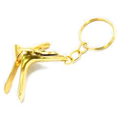 AAProTools Gold Speculum Keychain Stainless Steel