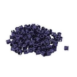 Srutueo 100 Pieces Black Plastic 5mm LED Clip Holder Display Panel Mount Cases
