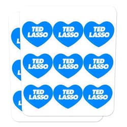 GRAPHICS & MORE Ted Lasso Logo Heart Shaped Planner Calendar Scrapbook Craft Stickers