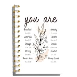 WFSM Inspirational Christian Notebook - Christian Gifts Journal, Daily Prayer Journal, Spiral Bible Notebook, Christian Gifts Journal, Spiritual Journal for Women, 5.5x8.3 Inches
